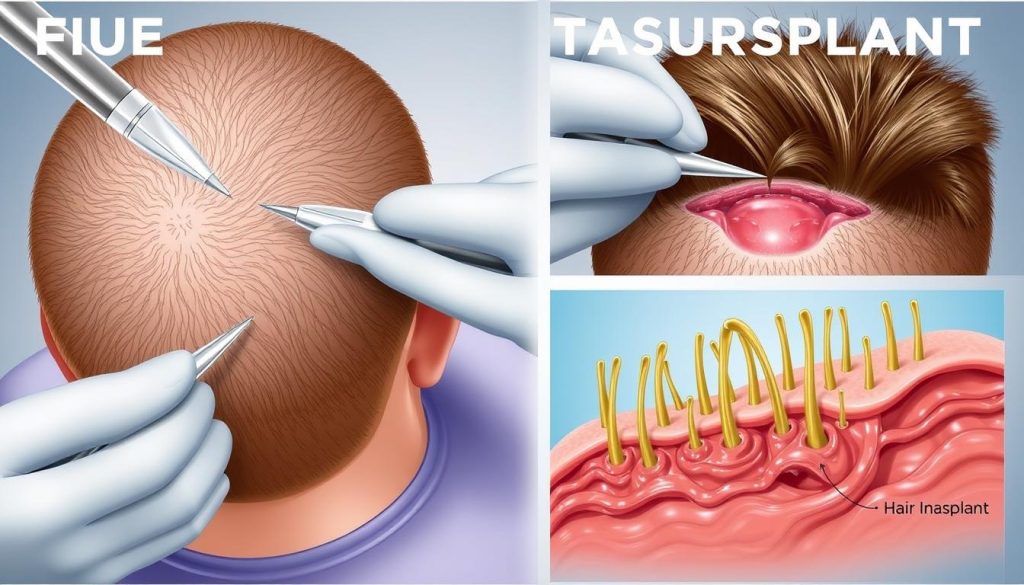 FUE hair transplant procedure