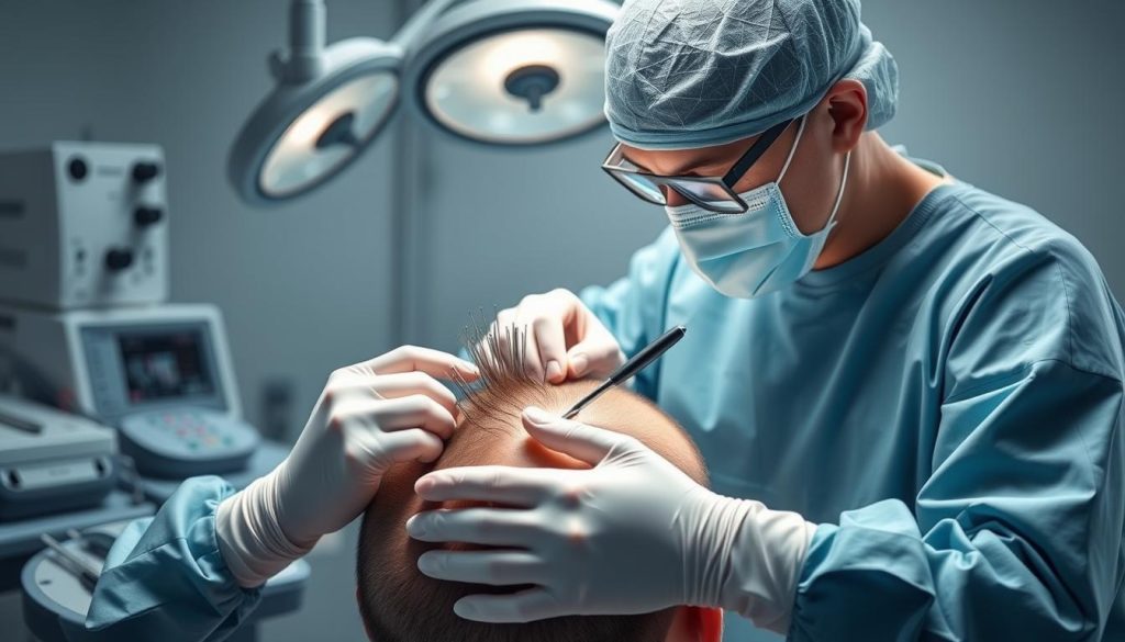 FUT hair transplant procedure