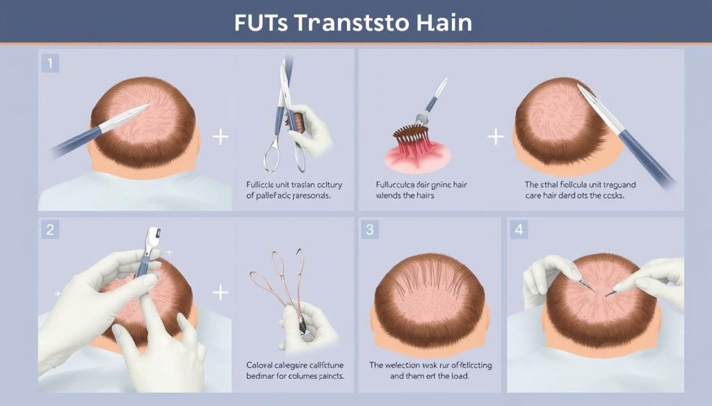 FUT hair transplant procedure