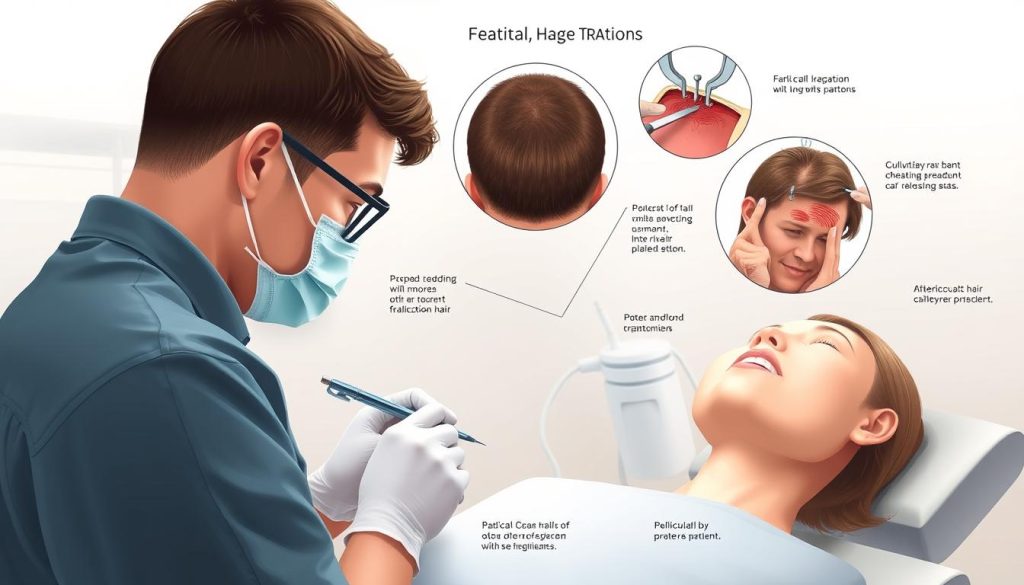 FUT hair transplant procedure