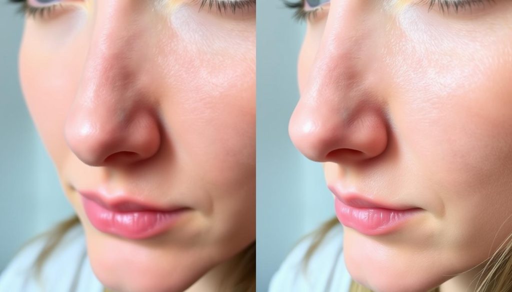 Nose lift surgery before and after photos