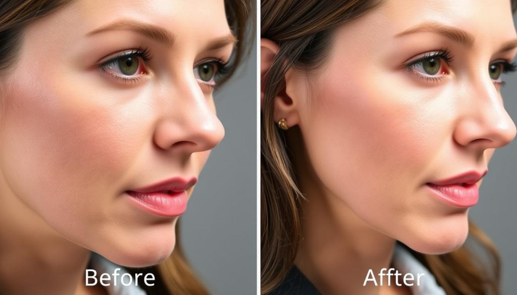 before and after chin surgery