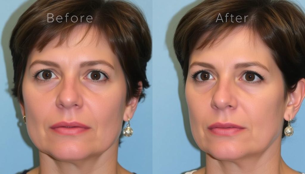 chin implant before and after