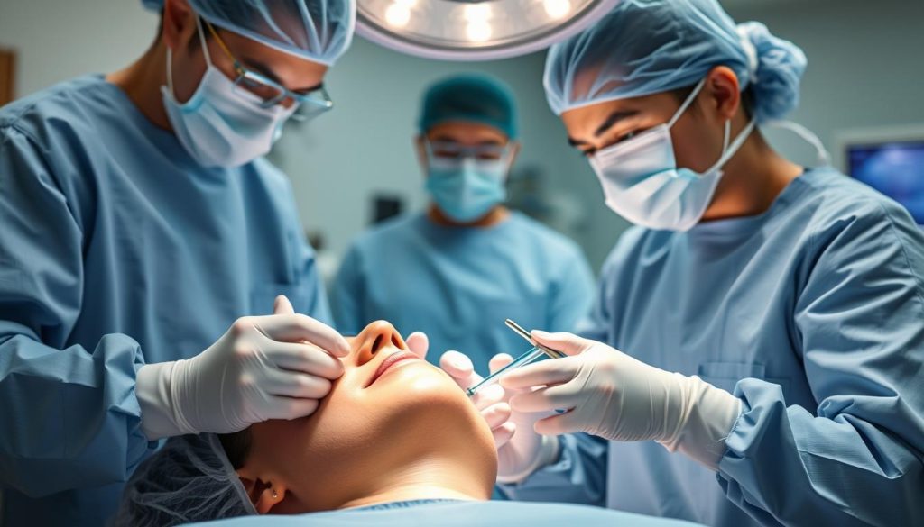 facial augmentation and lift surgery