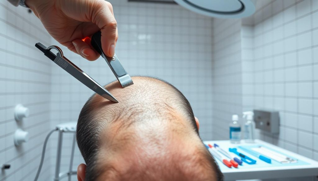 hair transplant preparation