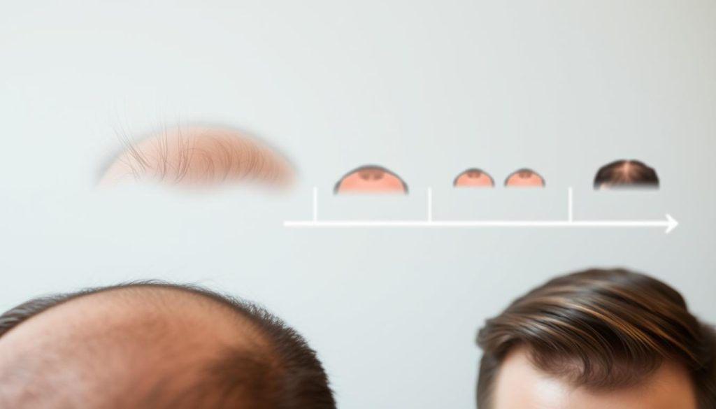 hair transplant results timeline