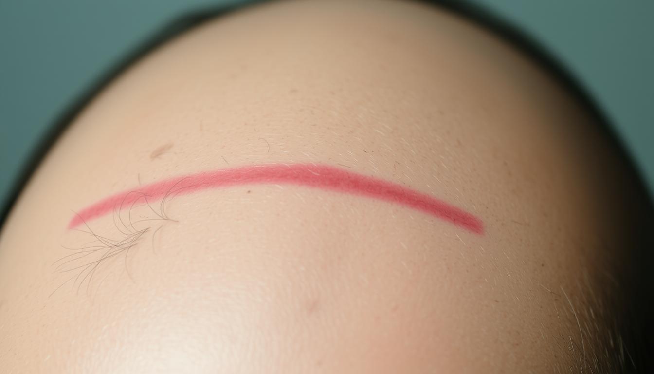 hair transplant scar