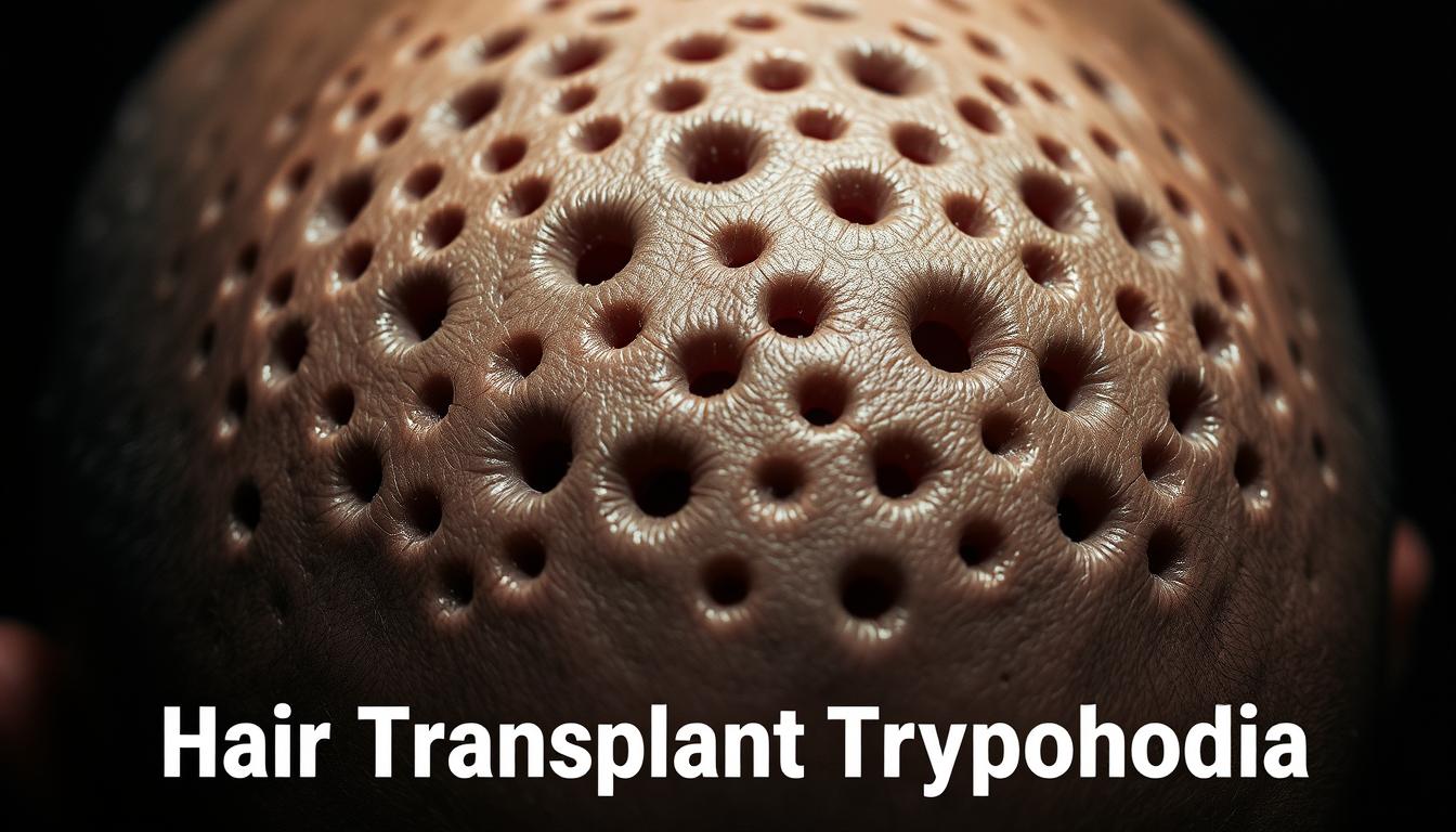 hair transplant trypophobia